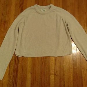 Knit Long-sleeve Crop Top