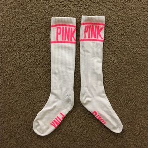 Love PINK tall socks