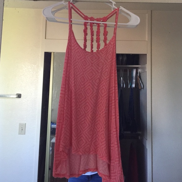 CORAL COLORED Aeropostale tank w/racer type back