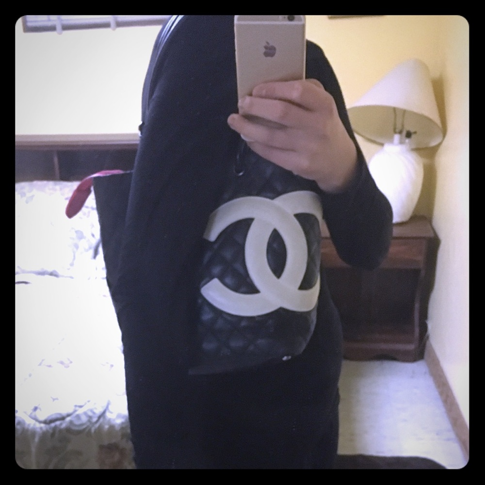 Authentic Chanel Small Ligne Cambon Tote Bag