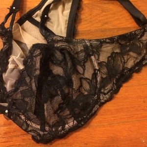 Victorias Secret black lace bra