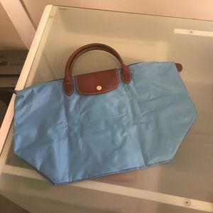 Longchamp le pliage medium light blue NEW