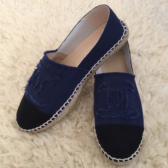 Blue logo espadrilles *Please read description*