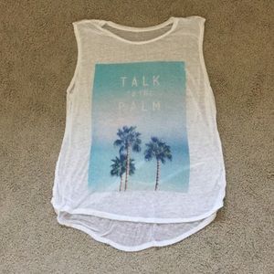 A printed tank top