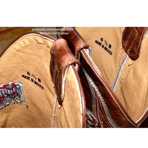 OLD GRINGO Boots Embroidered Western Cowgirl Shoes - Picture 4 of 4