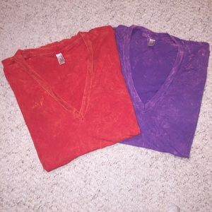 *BUNDLE* American Apparel distressed T-shirts