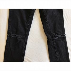 Topman Stretch Skinny Ripped Knees