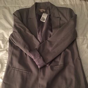 Forever21 gray boyfriend cut blazer sz l