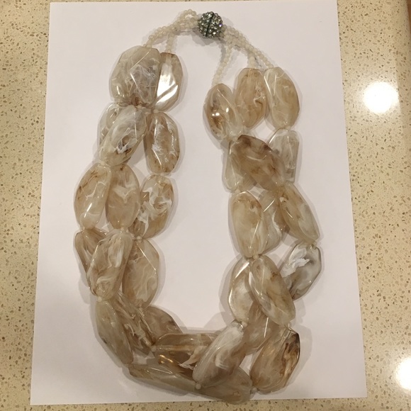 Anthropologie beaded statement necklace