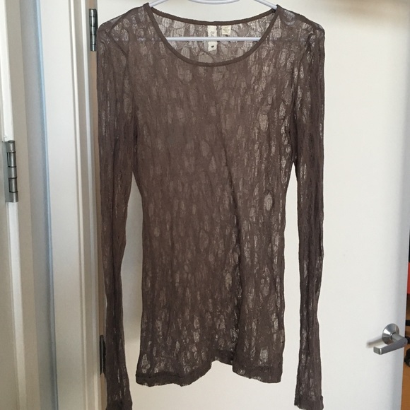 Eloise / anthropologie lace/net long sleeve