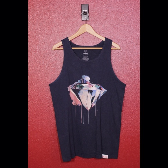 Diamond Supply Co. Dark Blue Tank Top