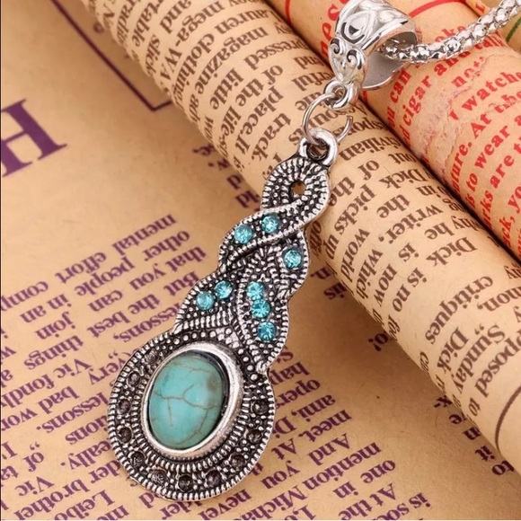 Tibetan Turquoise and Silver Necklace