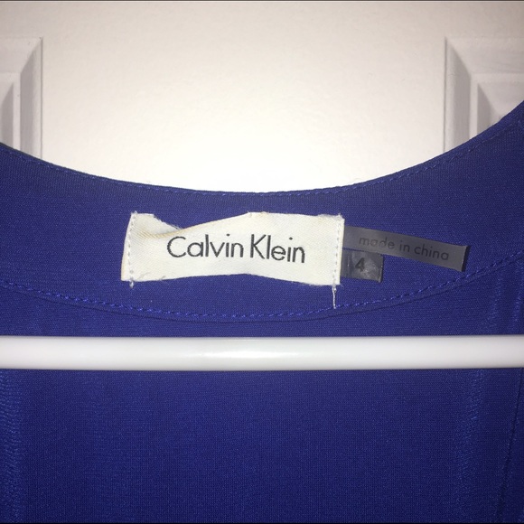 blue Calvin Klein dress sz 4 - Picture 4 of 4