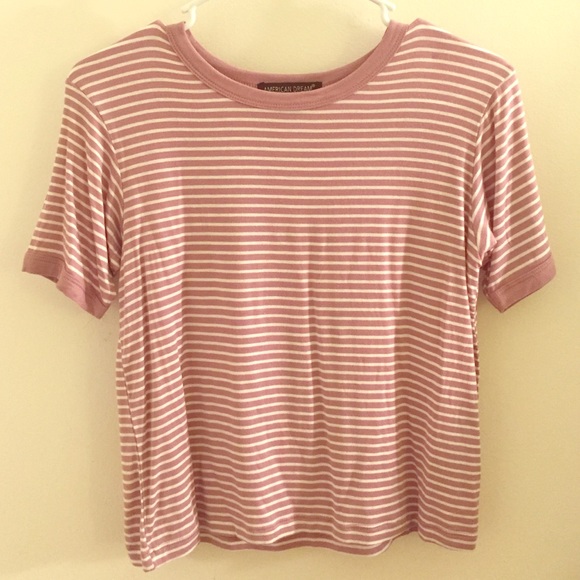 short sleeve striped top