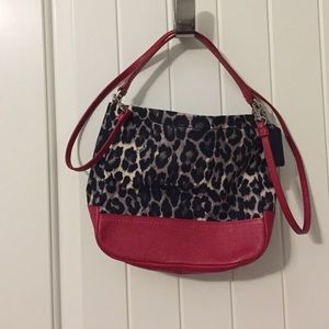 Leopard print Coach purse