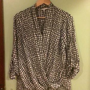 Pleione faux wrap blouse