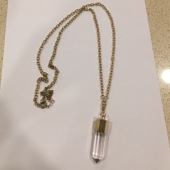 Bauble Bar crystal pendant necklace