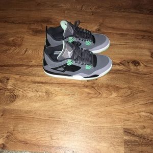 Air Jordan Green Glow 4's