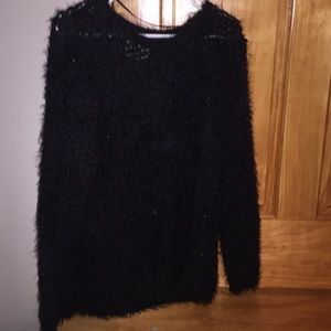 Fluffy Black Sweater