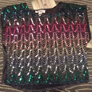 Cute glittery crop top
