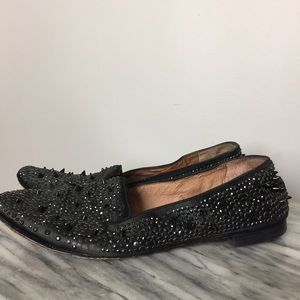 Sam Edelman Spike and Rhinestone Loafers