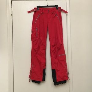 Red skea ski/snow pants. Size 4.