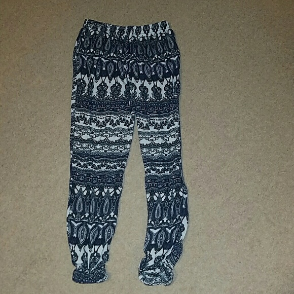 Patterned drawstring joggers