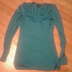 Turquoise banana republic woman's top