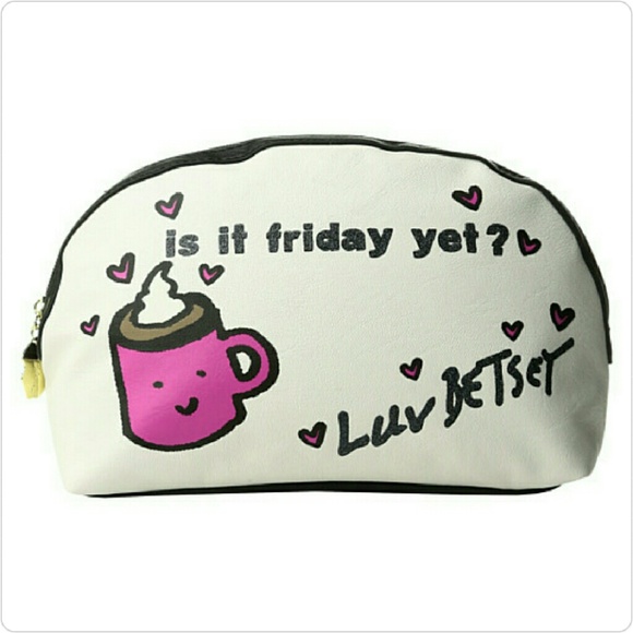 LUV BETSEY "Is it Friday Yet?" Cosmetic Bag