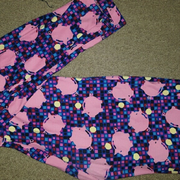 Lularoe TC leggings PIGGY BANKS! EUC