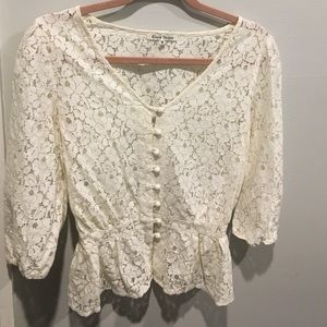Cream lace top!