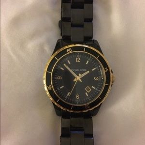 Michael Kors black ceramic watch