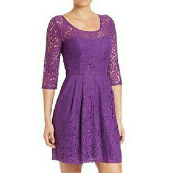 Betsey Johnson Lace Fit and Flare Dress