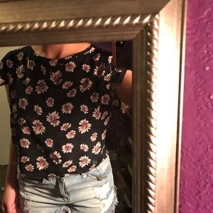 Floral loose fitting, thin Blouse