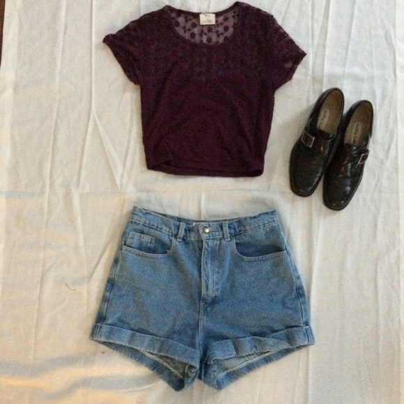 Floral Knitted/Lace Sweetheart Cropped Top