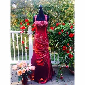 NWOT Long Red Prom Dress NWOT Long Red Prom Dress