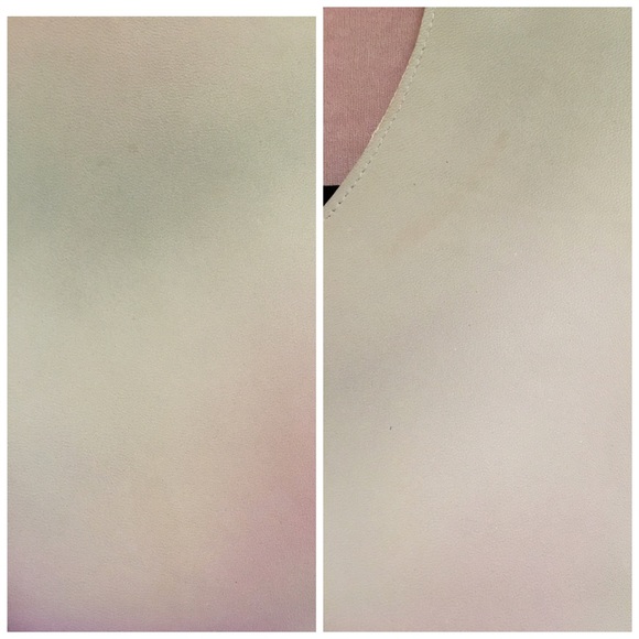 Leather Panel Short Sleeve Top - Picture 4 of 4