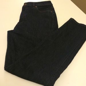 Loft curvy high waist skinny ankle jeans