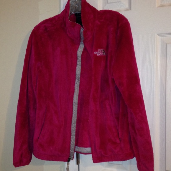 Pink The North Face fuzzy jacket!