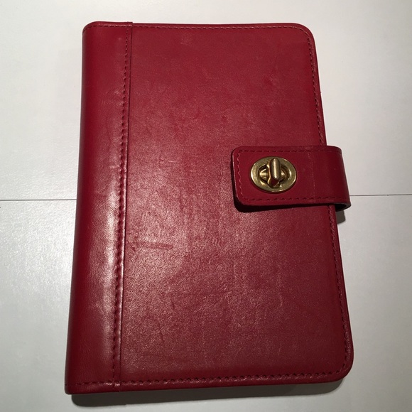 Coach leather photo brag book photo keeper