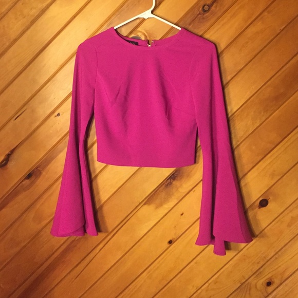 Hot pink crop top Bebe shirt! NWT and its a size 2