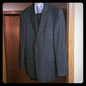 Dark grey suit with a slight pattern