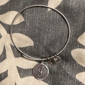Alek & Ani silver J bracelet