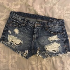 Blank NYC ripped Jean shorts