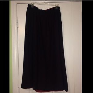Black maxi skirt