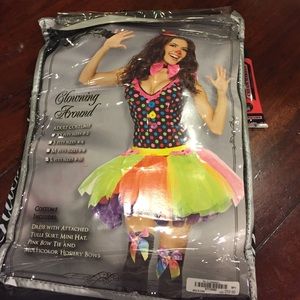 Ladies sexy clown costume