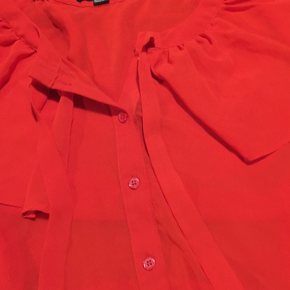 Red sheer blouse - Picture 3 of 3