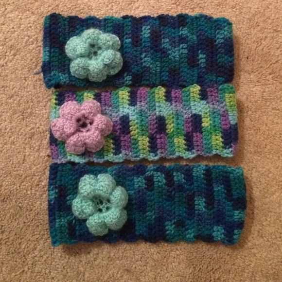 Handmade crocheted headbands each sold separate