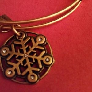 Snowflake charm bangle