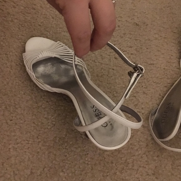 White Guess Sandals - Picture 2 of 3
